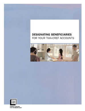 TIAA-CREF Beneficiary Designation Form