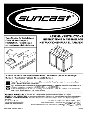 Suncast Bms4700 Replacement Parts - Fill Online, Printable, Fillable, Blank