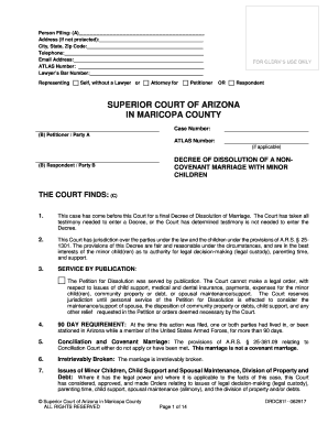Divorce Decree with Minor Children