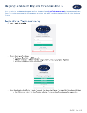 Helping Candidates Register for a Candidate ID