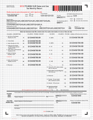District of Columbia Sales and Use Tax Monthly Return