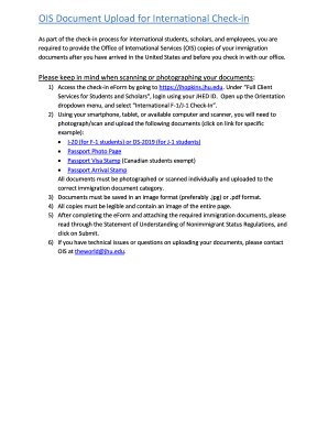 OIS Document Upload for International Check-in - Office of ...