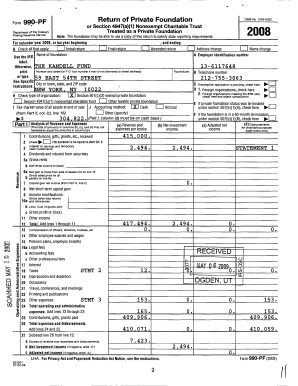 Form 990-PF 2008