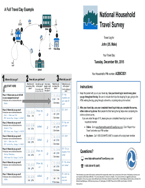 National Household Travel Survey Travel Log