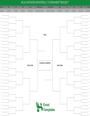 Tournament bracket excel