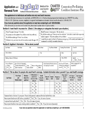 Rental application examples - pre existing conditions form