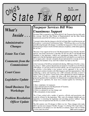 Fillable Online tax ohio Ohio's - Ohio Department of Taxation - State of Ohio - tax ohio Fax ...