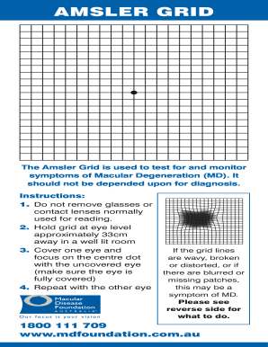 Amsler Grid  Macular Degeneration Foundation