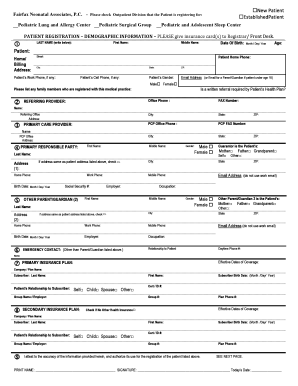 New Patient Registration Form