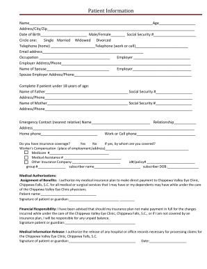 Patient Information Form