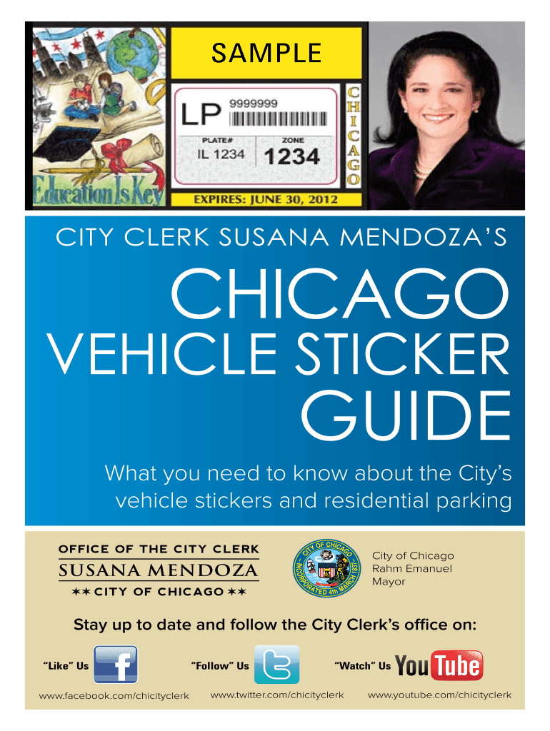 Fillable Online VehiCle StiCker guide Fax Email Print pdfFiller