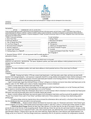 California Residential Lease Agreement