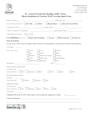 General Permit for Roofing and Exterior Work