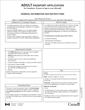 Passport application example filled out - renewal canadaian passport abroad form