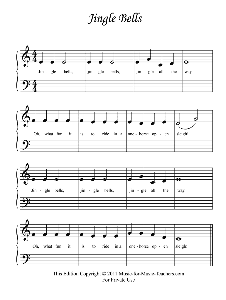 Fillable Online Jingle Bells Fax Email Print - pdfFiller