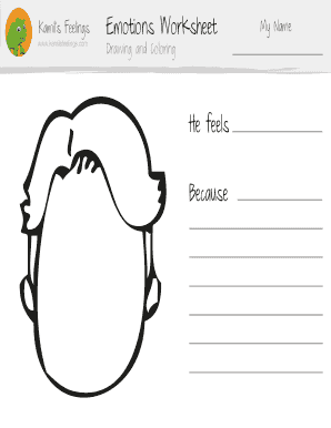 Kamil’s Feelings Emotions Worksheet