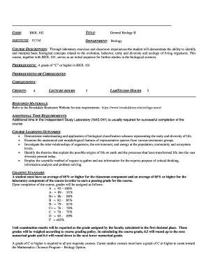 Fillable Online BIOL 102 sp10 for web Fax Email Print - pdfFiller