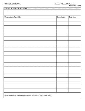 Film and Video Artist Production Grant Application