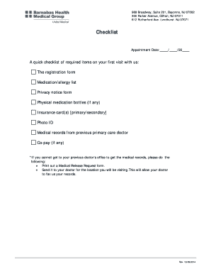 Patient Registration and Privacy Notice Forms
