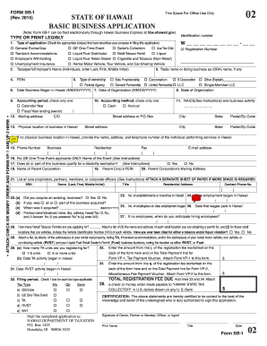 Hawaii Basic Business Application