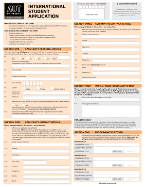 International Student Application Form