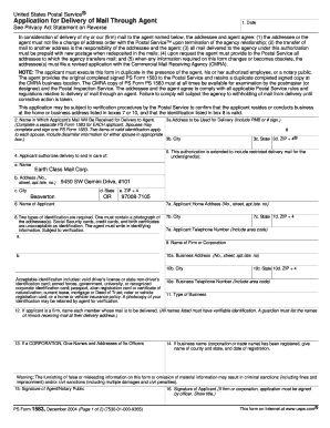 USPS Mail Delivery Agent Application
