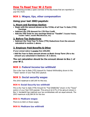 How To Read Your W-2 Form