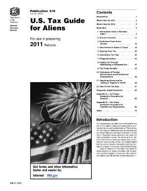 US Tax Guide for Aliens