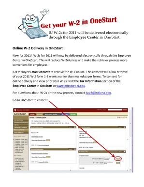 W-2 Online Consent Form