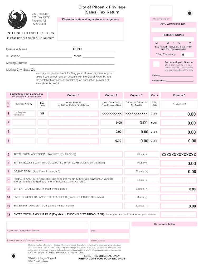 arizona sales tax Preview on Page 1