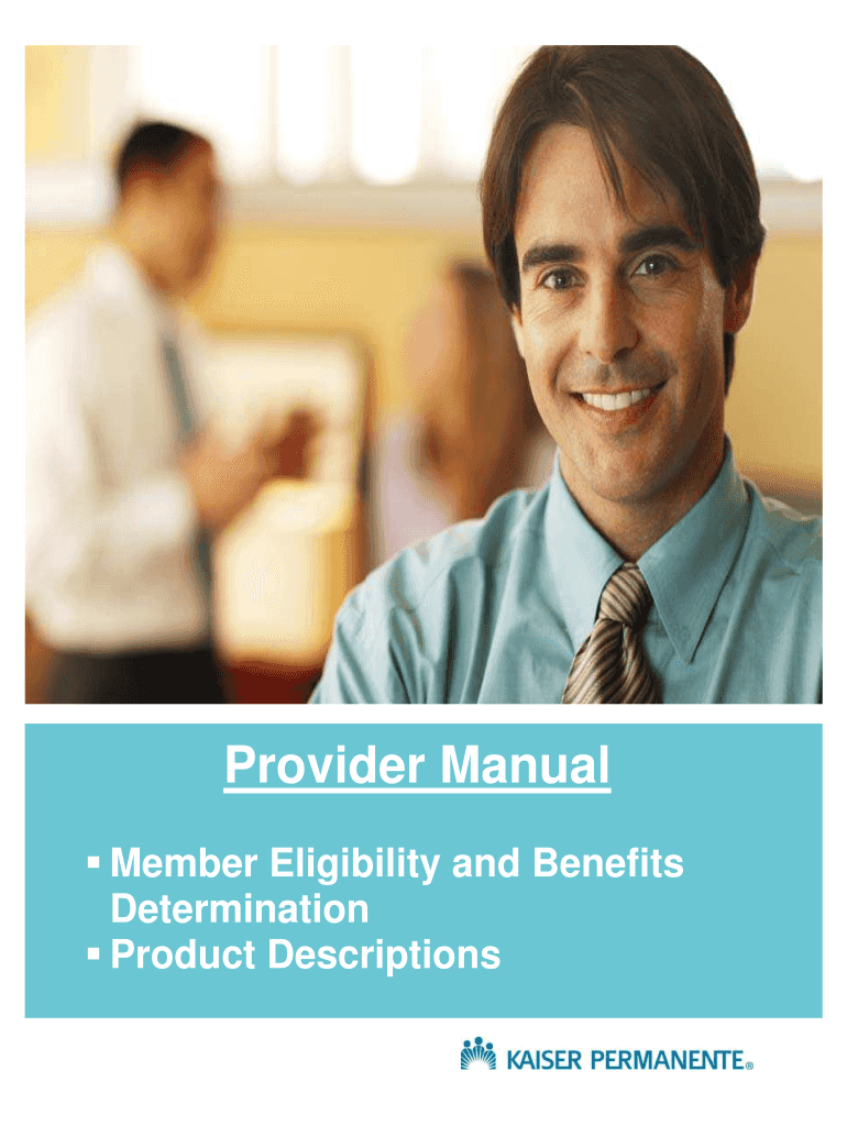 Fillable Online providers kaiserpermanente Kaiser Permanente Health
