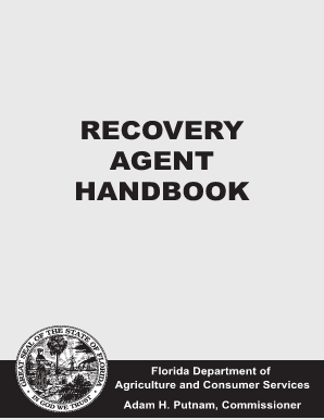 recovery agent license florida form