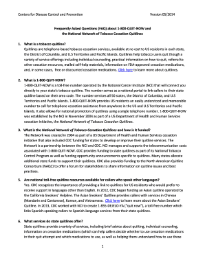 Fillable Online cdc 1-800-QUIT-NOW. 1-800-QUIT-NOW - cdc Fax Email Print - pdfFiller