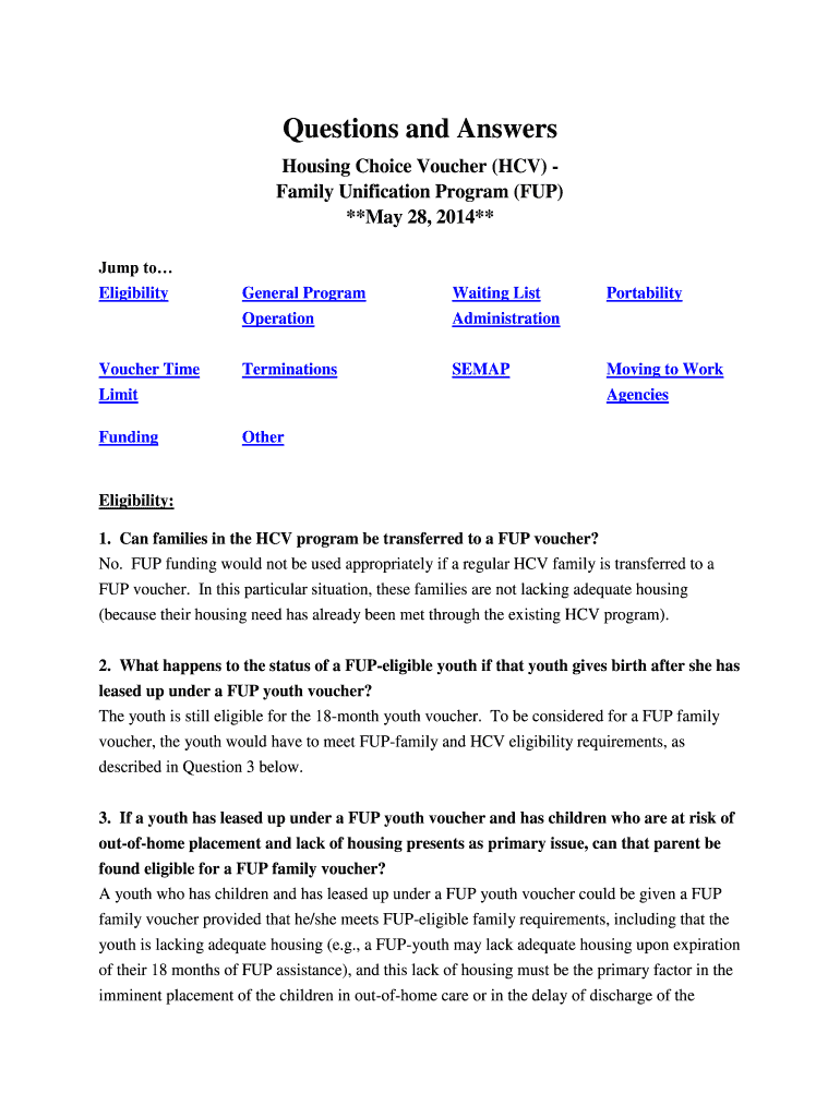 Fillable Online portal hud Housing Choice Voucher (HCV) Family