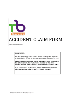 Accident Claim Form
