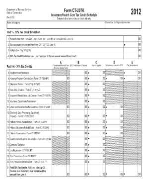 Connecticut Form CT-207K