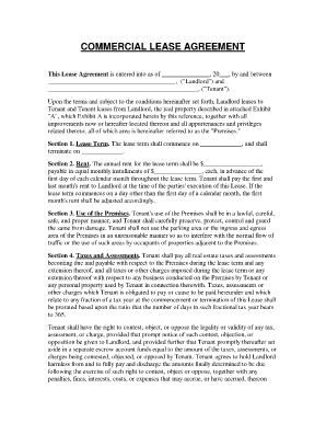 This Lease Agreement is entered into as of , 20, by and between , ("Landlord") and , ("Tenant") - rhol