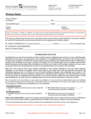 Transamerica continued monthly residence form - american general life insurance withdrawal request form agl 162 12 19