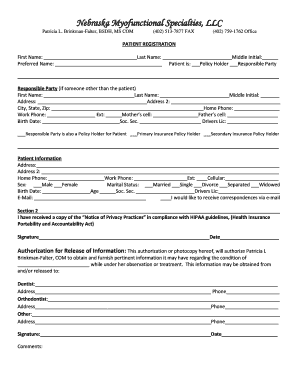 Patient Registration Form