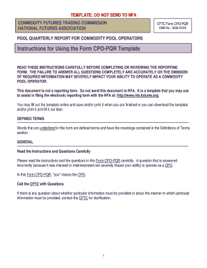 fillable online reginfo instructions for using the form cpo pqr pqr form