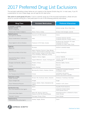Drug List Exclusions and Alternatives - Express Scripts