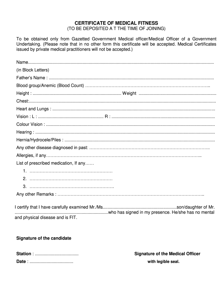 ITI Admission 2022 Medical Fitness Certificate Fill Up 43 OFF