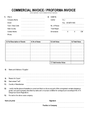 Como llenar un receipt - COMMERCIAL INVOICE - The Barbados Postal Service