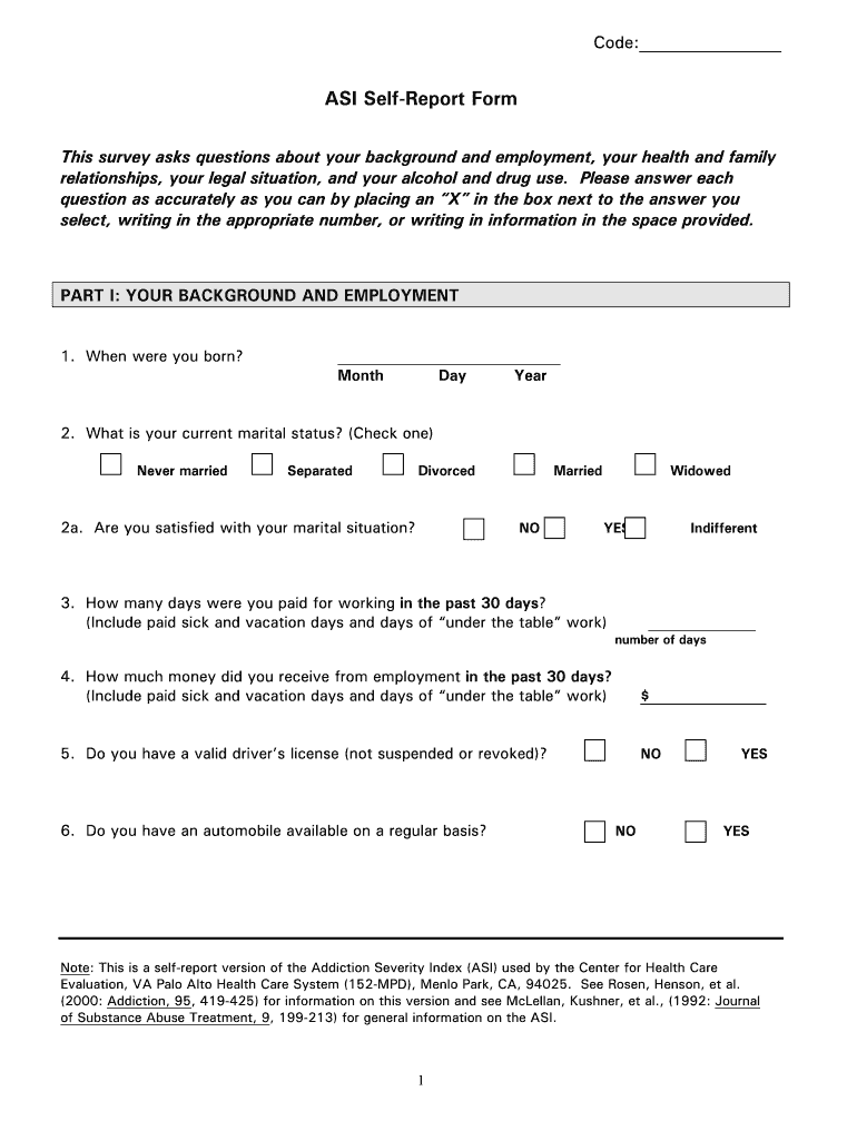 asi form Preview on Page 1