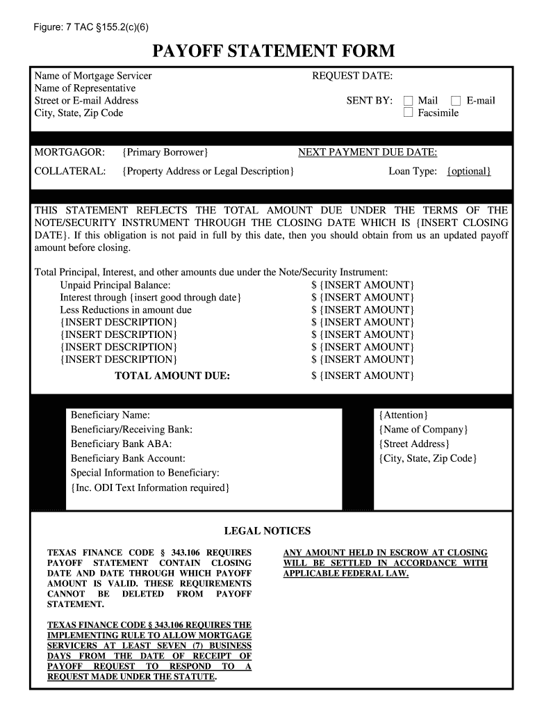 Private Mortgage Payoff Letter Template - Fill Online, Printable With Regard To Payoff Letter Template