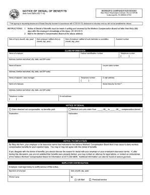 Notice of Denial of Benefits