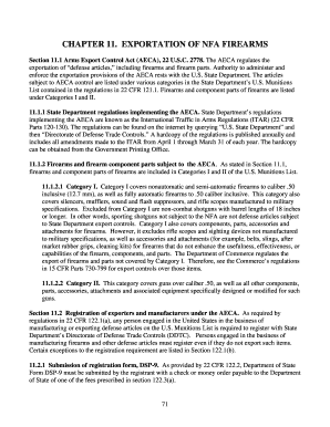 CHAPTER 11. EXPORTATION OF NFA FIREARMS - ATF - atf