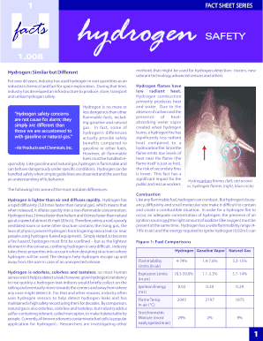 Hydrogen Safety Sheet - eere energy