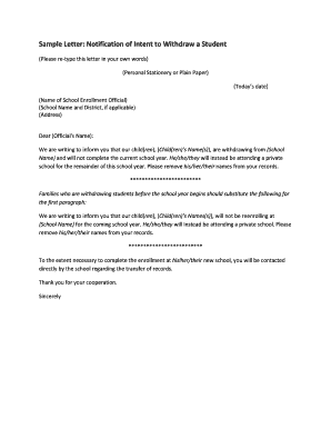 20 Printable letter of intent for school enrollment Forms ...
