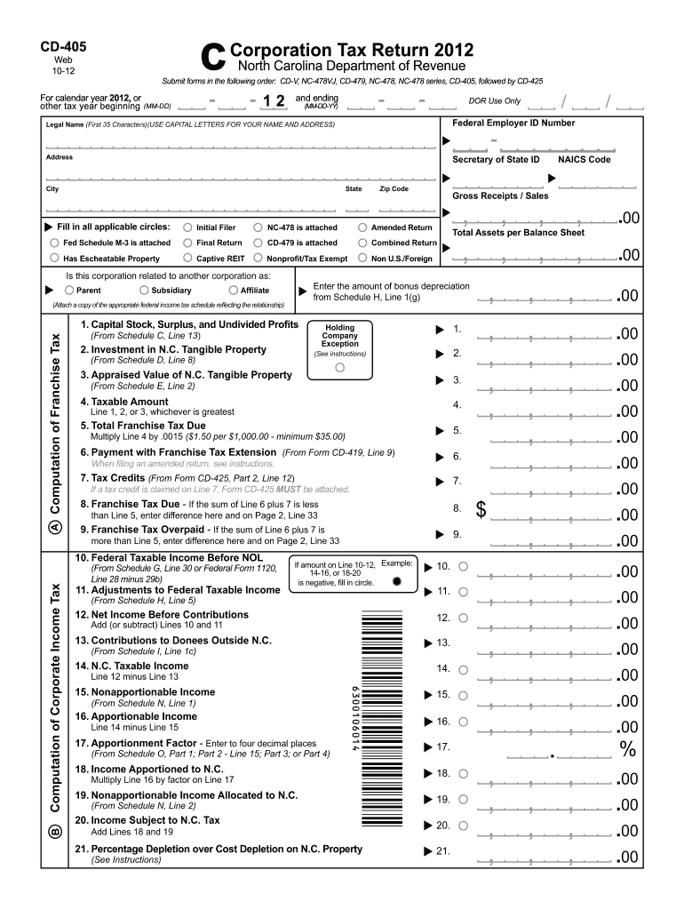 2012 Form IL-1120 - Illinois Department of Revenue Preview on Page 1